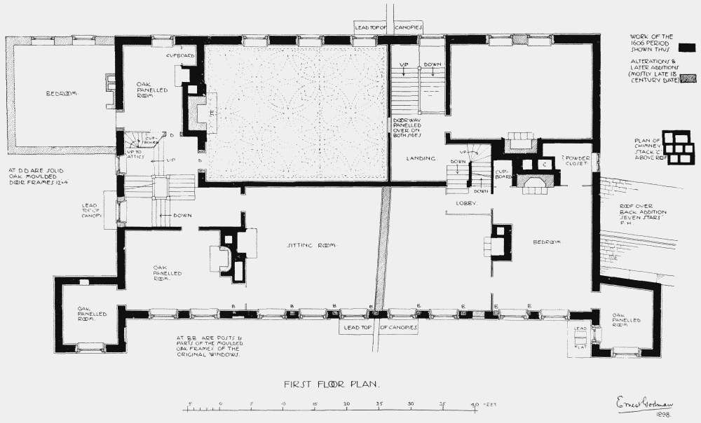 Plate 21: The Old Palace, first-floor plan | British History Online